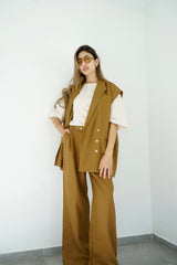 NALA - Matching tailored set - Camel - Modestories