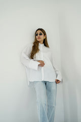 BLOOM - Oversized button down shirt - Modestories