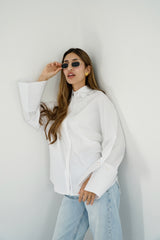 BLOOM - Oversized button down shirt - Modestories