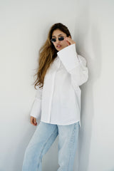 BLOOM - Oversized button down shirt - Modestories