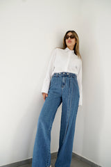 ITTU - Wide leg jeans - Blue - Modestories
