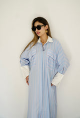 LUMA - Oversized Shirt dress - Blue