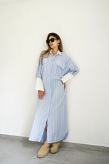 LUMA - Oversized Shirt dress - Blue