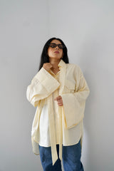 DANA - Oversized shirt -Yellow