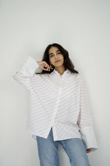 BLOOM - Oversized button down shirt - Modestories