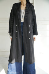YARA - Trench Coat Kimono-Style Black - Modestories
