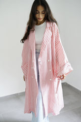 ILLY - Oversized Linen trenchcoat - Modestories