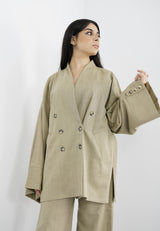 TARA - Tailored Matching Set - Light Kakhi - Modestories