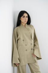 TARA - Tailored Matching Set - Light Kakhi - Modestories