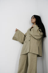 TARA - Tailored Matching Set - Light Kakhi - Modestories