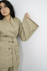TARA - Tailored Matching Set - Light Kakhi - Modestories