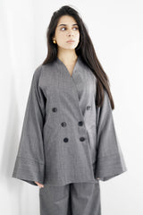 TARA - Tailored Matching Set - Grey - Modestories