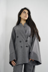 TARA - Tailored Matching Set - Grey - Modestories