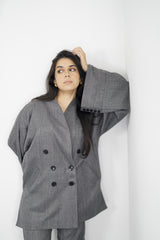 TARA - Tailored Matching Set - Grey - Modestories