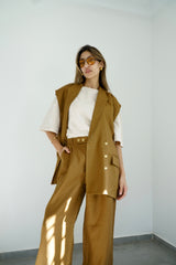 NALA - Matching tailored set - Camel - Modestories