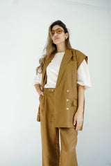 NALA - Matching tailored set - Camel - Modestories