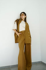 NALA - Matching tailored set - Camel - Modestories