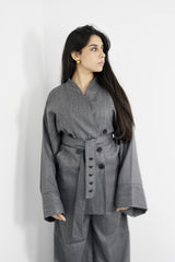 TARA - Tailored Matching Set - Grey - Modestories