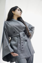 TARA - Tailored Matching Set - Grey - Modestories