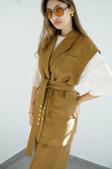 NALA - Matching tailored set - Camel - Modestories