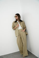 LAYA- Matching set - Light Khaki