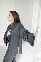 TARA - Tailored Matching Set - Dark grey