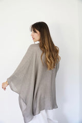 JOURI - CAPE CUT SHIRT - TAUPE