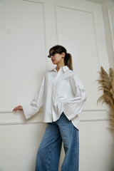 AYLA - Oversized shirt - White