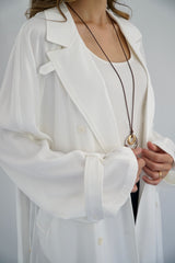 JASMIN - TRENCH COAT - WHITE