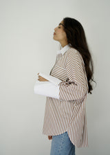 LULU - Oversized shirt with stripes