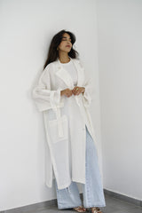 ILLY - Oversized Linen trenchcoat