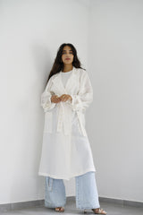 ILLY - Oversized Linen trenchcoat