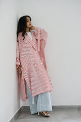 ILLY - Oversized Linen trenchcoat