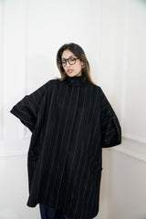 ADA - Cape Trench coat - Black - Modestories