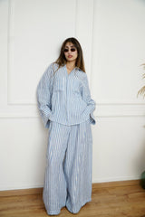 AILEEN - Matching set - Blue - Modestories