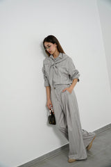 AMARI- Matching set - Light grey - Modestories