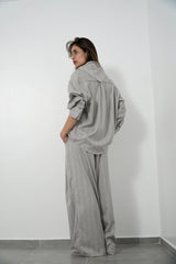 AMARI- Matching set - Light grey - Modestories