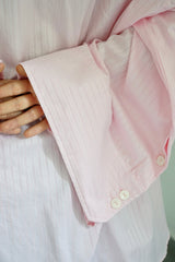 DANA - Oversized shirt - Pink - Modestories