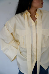 DANA - Oversized shirt -Yellow - Modestories