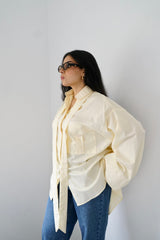 DANA - Oversized shirt -Yellow - Modestories