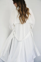 JASMIN - TRENCH COAT - WHITE - Modestories