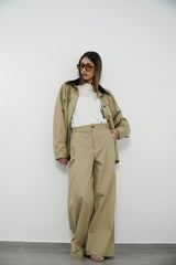 LAYA- Matching set - Light Khaki - Modestories