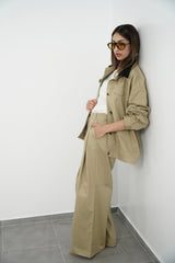 LAYA- Matching set - Light Khaki - Modestories