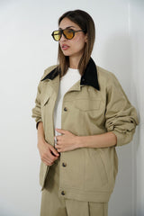 LAYA- Matching set - Light Khaki - Modestories
