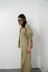 LAYA- Matching set - Light Khaki - Modestories