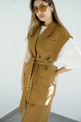 NALA - Matching tailored set - Camel - Modestories