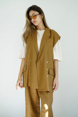 NALA - Matching tailored set - Camel - Modestories