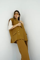 NALA - Matching tailored set - Camel - Modestories