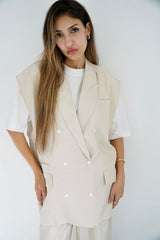 NALA - Matching tailored set - light beige - Modestories
