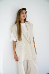 NALA - Matching tailored set - light beige - Modestories